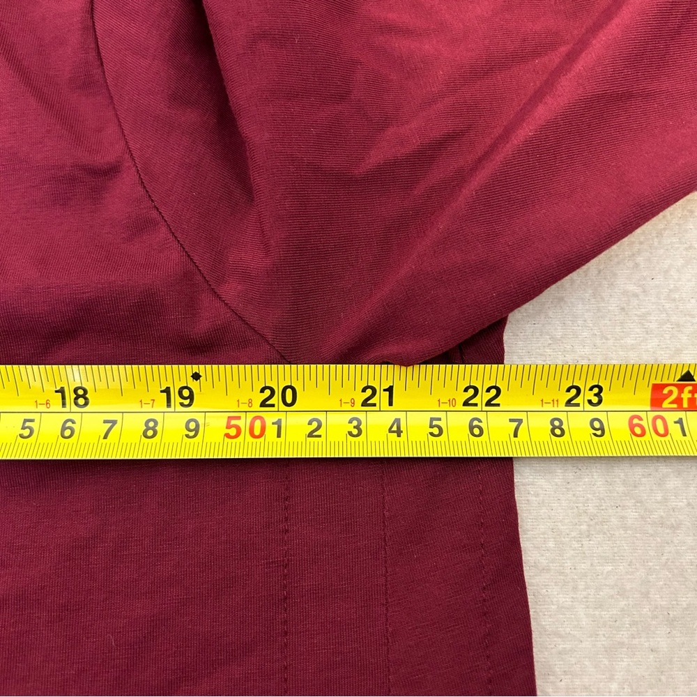 J. Jill Luxe Supima‎ forward seam tunic Maroon size XL Petite - Picture 5 of 7